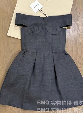 BMQ 高阶版 玳购级】2024时尚优雅一字肩收腰连衣裙shushuton