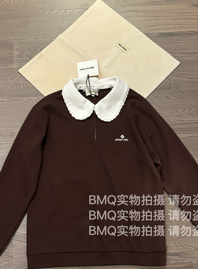 BMQ 玳购级 高阶版】SHUSHUTON2025秋冬娃娃领拉链式套头长袖卫衣