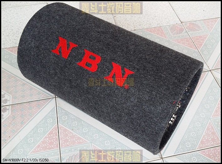 NBN有源炮10寸12V圆桶炮车载音响