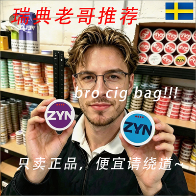 海外代购正品zyn系列snus便携口含袋果味口唇能量袋男女上班可用