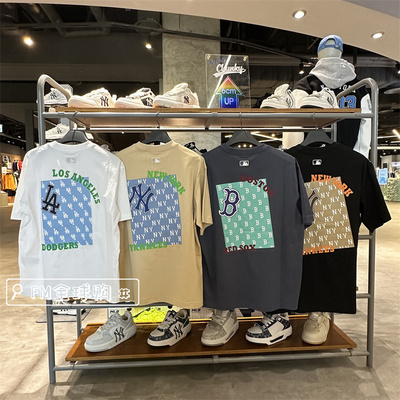 百搭圆领后背字母休闲T恤