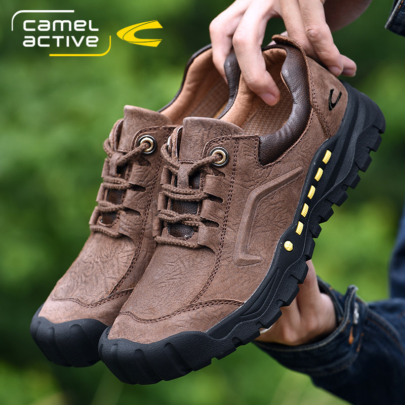 德国骆驼动感男鞋春季秋皮鞋户外休闲鞋真皮牛皮防滑登山徒步工装,流行男鞋,休闲皮鞋,淘宝优惠券,粉丝福利购,淘宝优惠卷