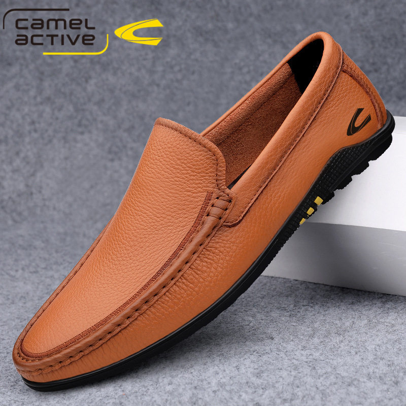 德国骆驼动感男鞋春季商务休闲鞋真皮豆豆鞋懒人驾车皮鞋软皮软底,流行男鞋,单鞋,淘宝优惠券,粉丝福利购,淘宝优惠卷