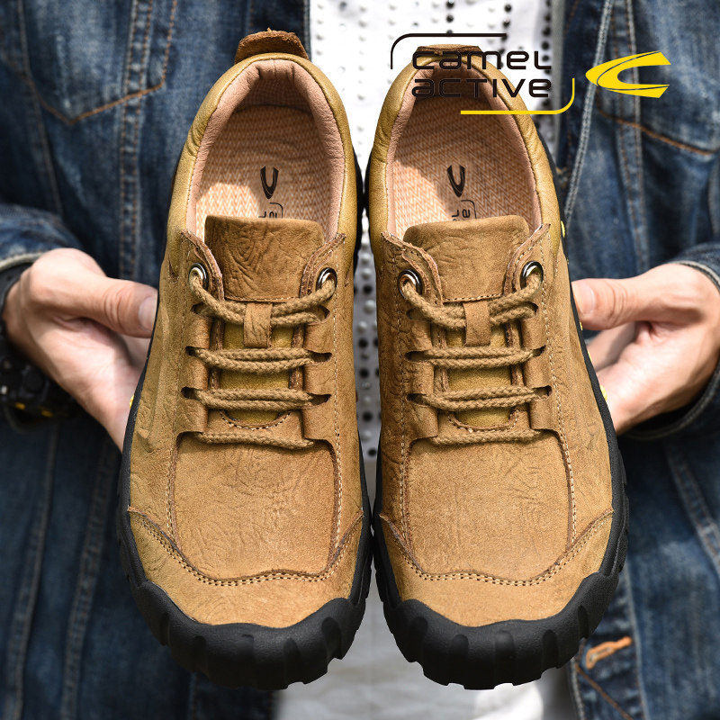 德国骆驼动感男鞋春季户外男士休闲鞋大头皮鞋工装鞋登山运动鞋子,流行男鞋,休闲皮鞋,淘宝优惠券,粉丝福利购,淘宝优惠卷