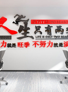 会议室3d立体励志标语背景墙装饰