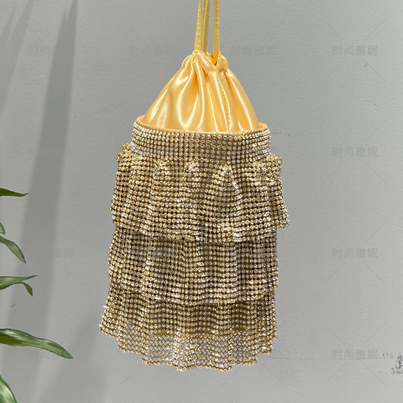 时尚雅妮手提水桶晚宴包