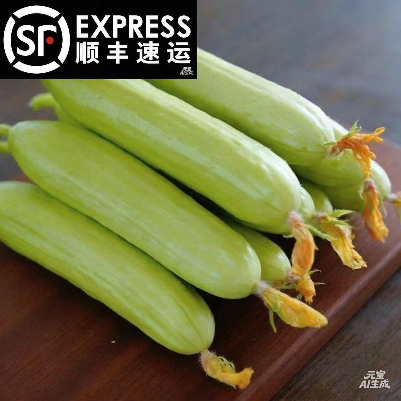 顺丰山东奶油白玉小黄瓜无刺现摘现发生吃新鲜清香水果脆嫩包邮图片