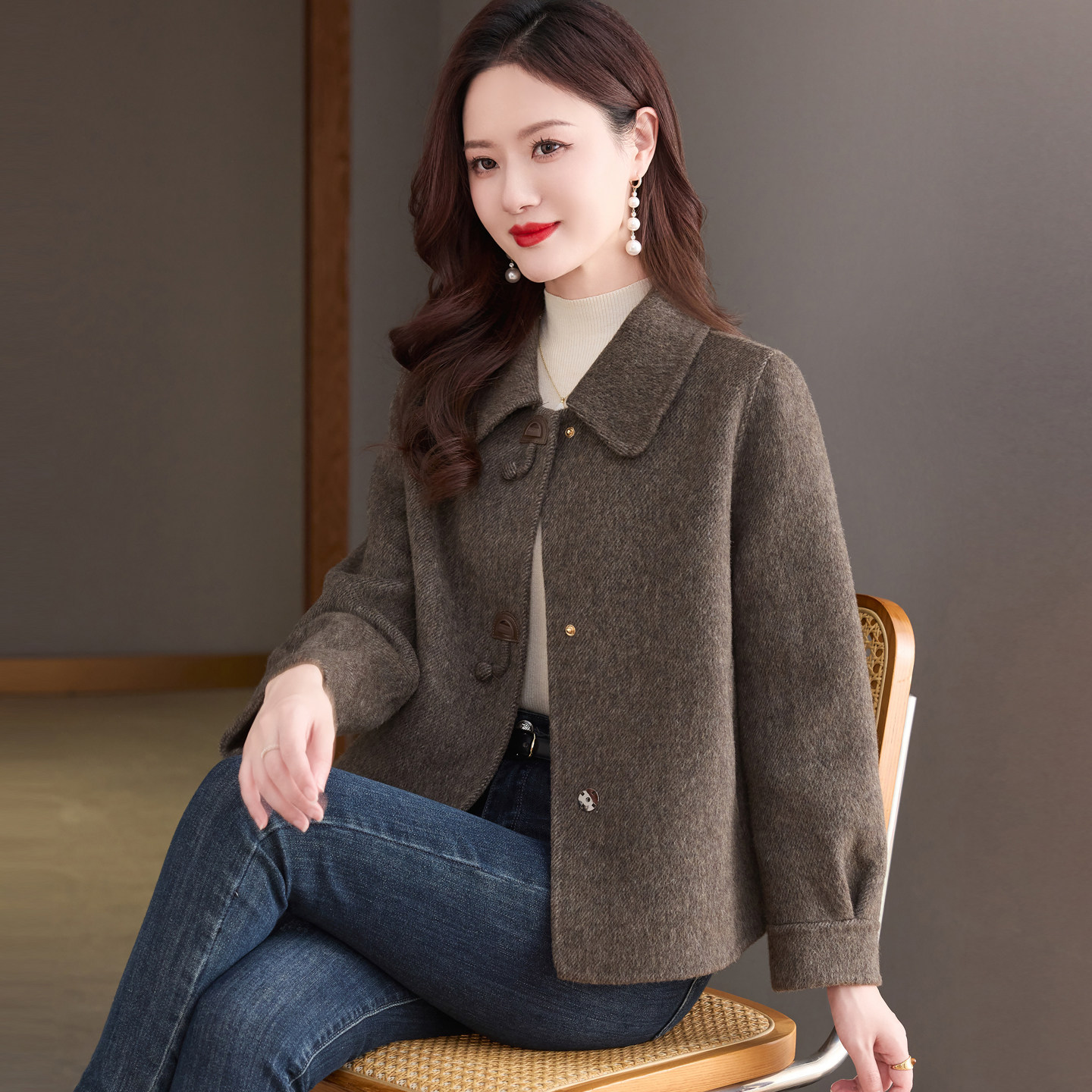 双面羊绒大衣女2026年新款图片