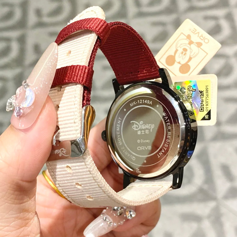 迪士尼手表女学生初高中石英表女孩初中女生青少年考试专用腕表