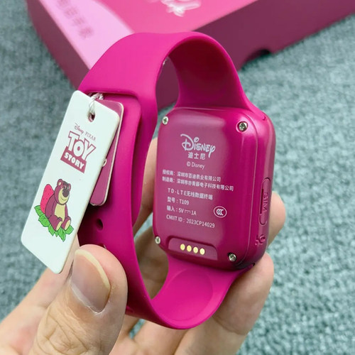 迪士尼草莓熊官方正品儿童电话手表女孩专用智能定位天才小学生版