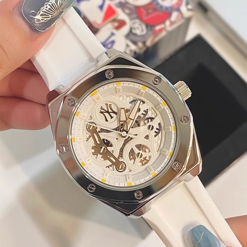 MLB手表男女同款时尚潮流腕表镂空夜光防水情侣表石英表考试腕表