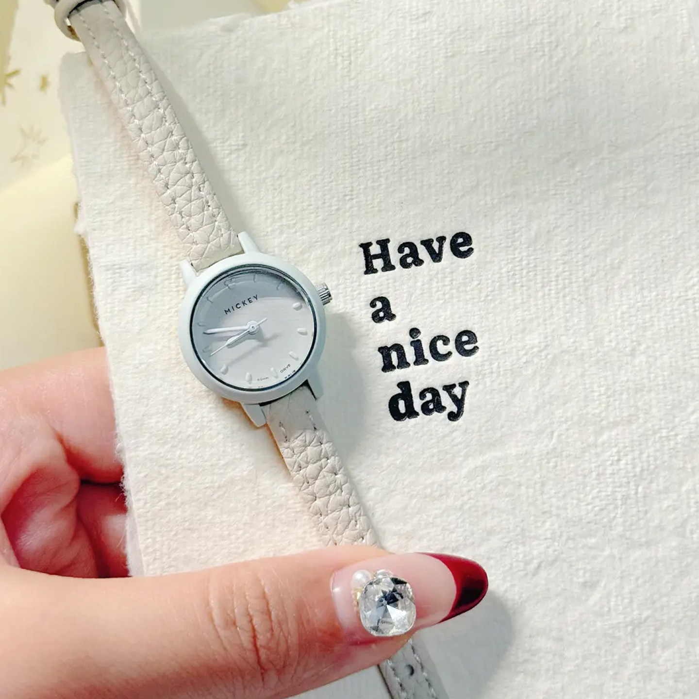 迪士尼手表女学生初高中2025新款小表盘石英表小众腕表圣诞节礼物