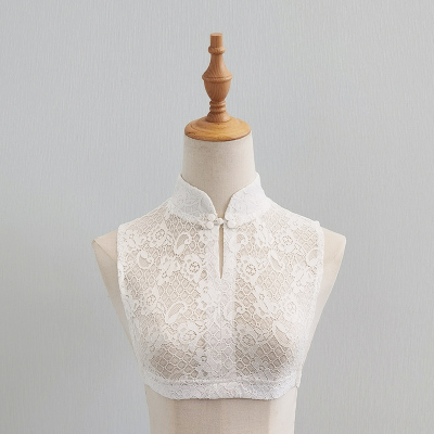 Y818春夏秋季新款旗袍小立领百搭假领子女装饰蕾丝韩百搭假衣领子