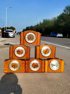 怀旧老物件古董古玩国产三五牌555座钟台钟机械钟表父母老人礼物