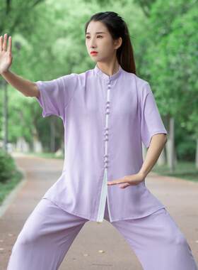 争风华太极服女款2026新款八段锦短袖太极拳练功服男今年夏季薄款