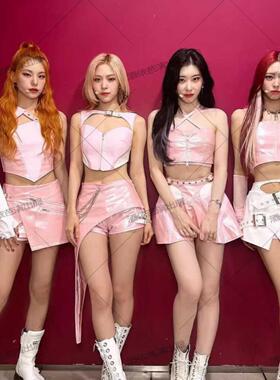 Itzy女团表演服装Kpop神女娜相同的表演服装舞蹈表演服装酒吧Gogo