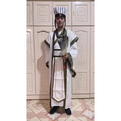新款古装汉服三国谋士服古代影视孔明服诸葛亮关羽谋臣宰相演出服