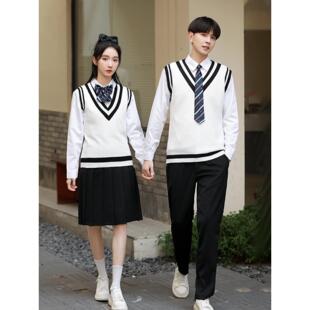 学院风初高中学生班服运动会大合唱团诗歌朗诵演出服英伦校服套装