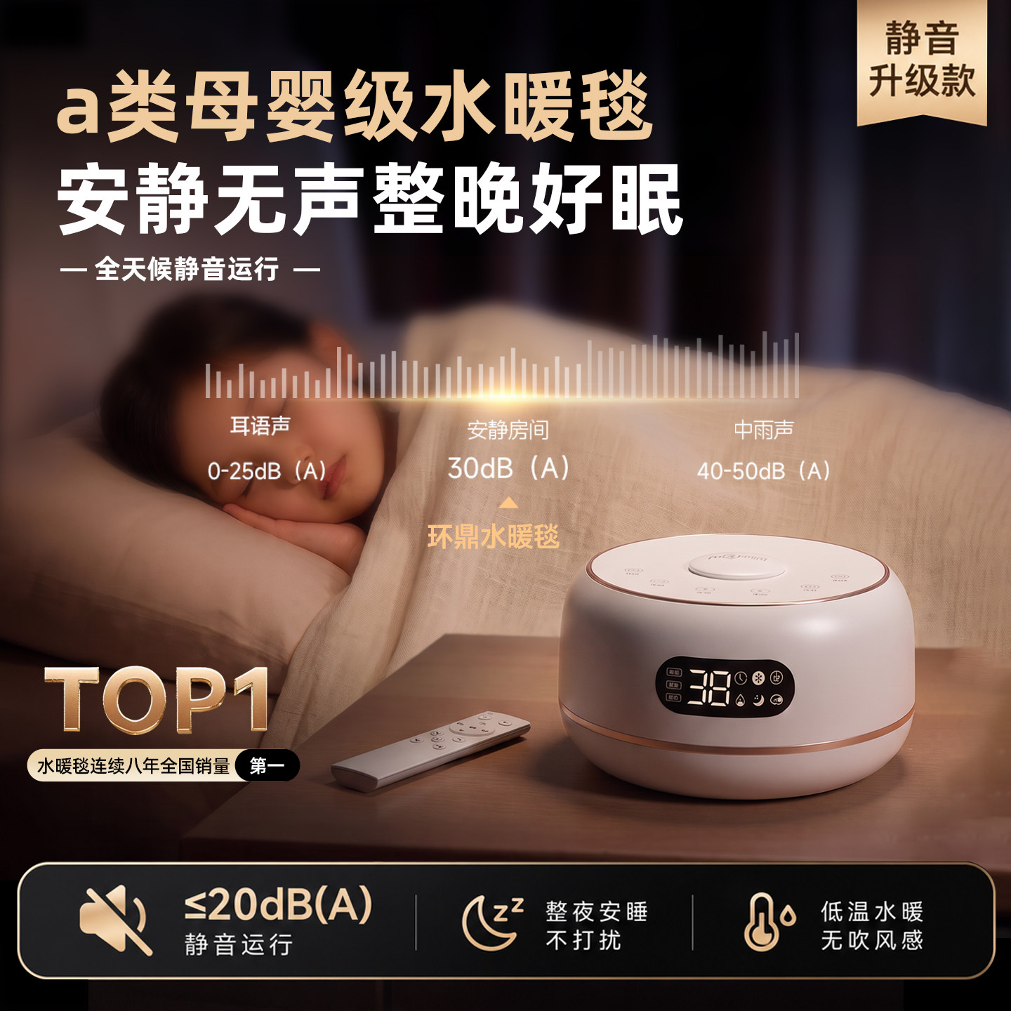 母婴级水暖电褥子水循环加热水暖毯双人智能恒温电热毯180x200毯