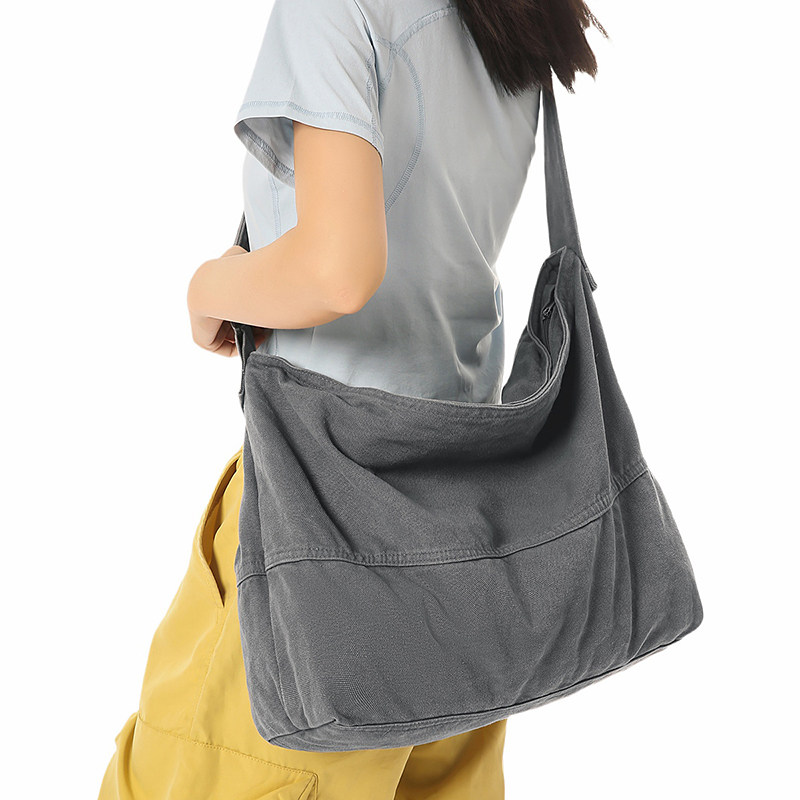 日系慵懒风大容量斜挎包水洗帆布包复古耐磨单肩包女上课装书背包,箱包皮具/热销女包/男包,男士包袋,淘宝优惠券,粉丝福利购,淘宝优惠卷