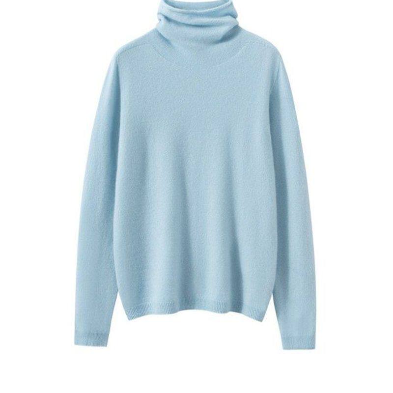 2025秋冬新款山羊绒针织衫女卷