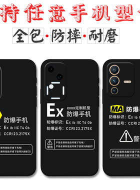 适用Ex防爆标识vivoS19手机壳vivoS18 S17定制MA标志S16 S15硅胶S12全包S10e软壳S9防摔S7 S6 S5 S1保护套Pro