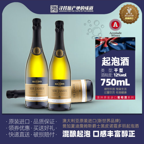 澳洲进口誉加夏迪起泡葡萄酒瓶装