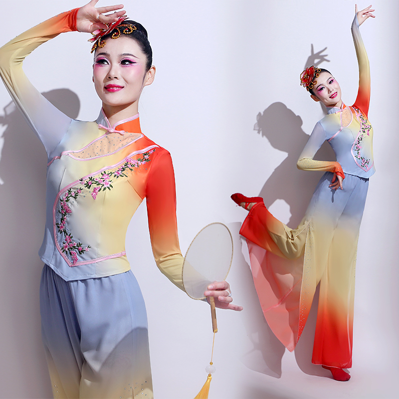 古典舞扇子舞独舞艺考伞舞蹈服装