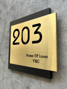 金属别墅创意商铺自建房门牌号码小区商品房住宅自用数字门号牌民