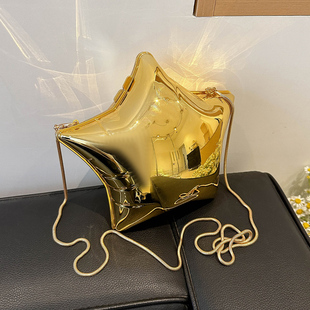 2026新款闪亮星星包亚克力硬壳五角星斜挎包休闲时尚单肩包网红女