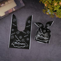 New free shipping Halloween candy bag, rabbit ear snack bag, baking biscuit bag, gift bag, 50 pieces each thumbnail 5