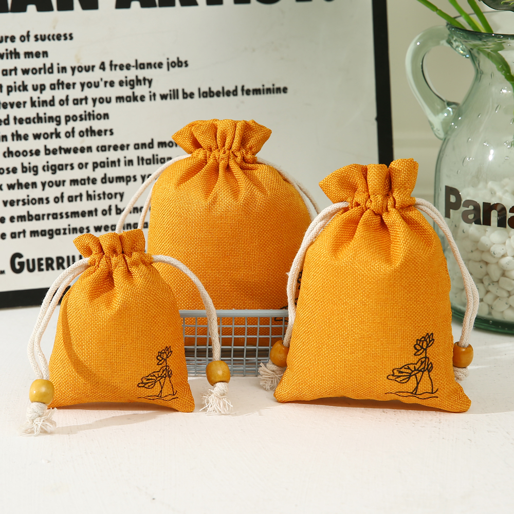 棉麻盘玩盘珠锦囊小布袋子