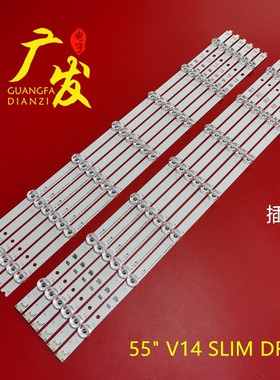 适用55 V14 Slim DRT REV0.0松下TH-55AS670C灯条6916L-1803 1804