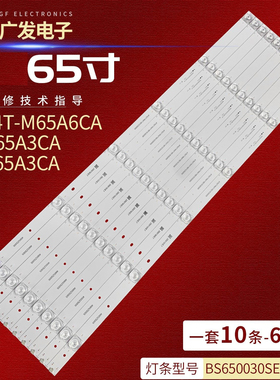 适用夏普4T-Z65A3CA灯条4T-K65A3CA BS650030SE30-0601 A1背光灯