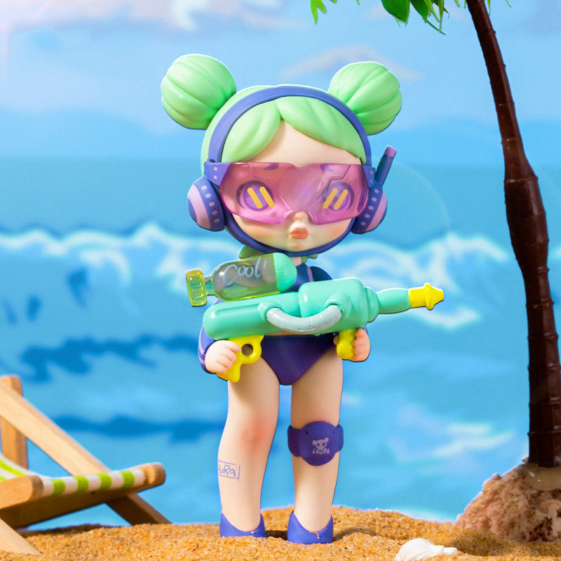 现货laura劳拉睡衣时装系列盲盒潮玩具公仔手办摆件4代泳池包邮