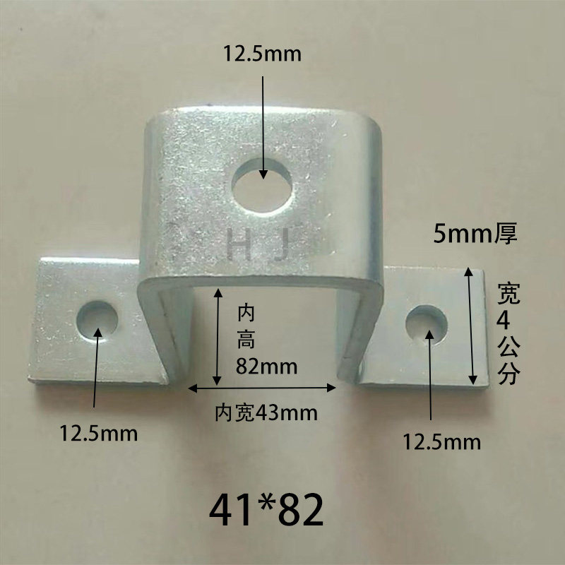41*82c型钢骑马卡 桥架通风管道马鞍卡 抗震支架几字卡 钢梁吊架