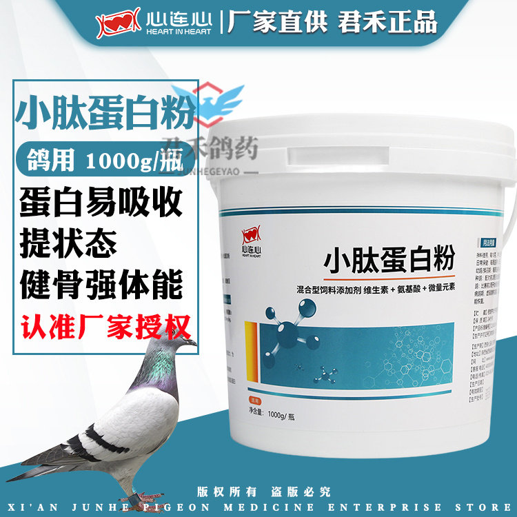 心连心鸽药小肽蛋白粉信鸽子鸟鹦鹉鸽粮食氨基酸微量元素活菌酵母