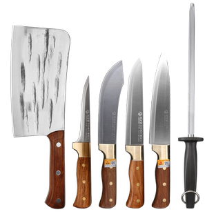 剔骨刀宰羊专用屠夫工具锻打商用专业卖肉剃肉分割刀杀猪专用工具