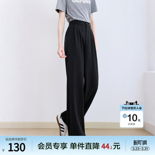 宽松阔腿裤 betu百图百搭通勤风高腰休闲裤 新款 2025年夏季 女长裤