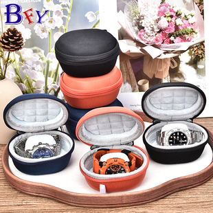 旅行手表收纳盒便携表盒单只抗压拉链表包防摩擦腕表保护盒子随身