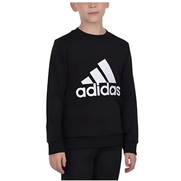 Adidas阿迪达斯正品春季卫衣运动休闲舒适针织圆领时尚儿童套头衫