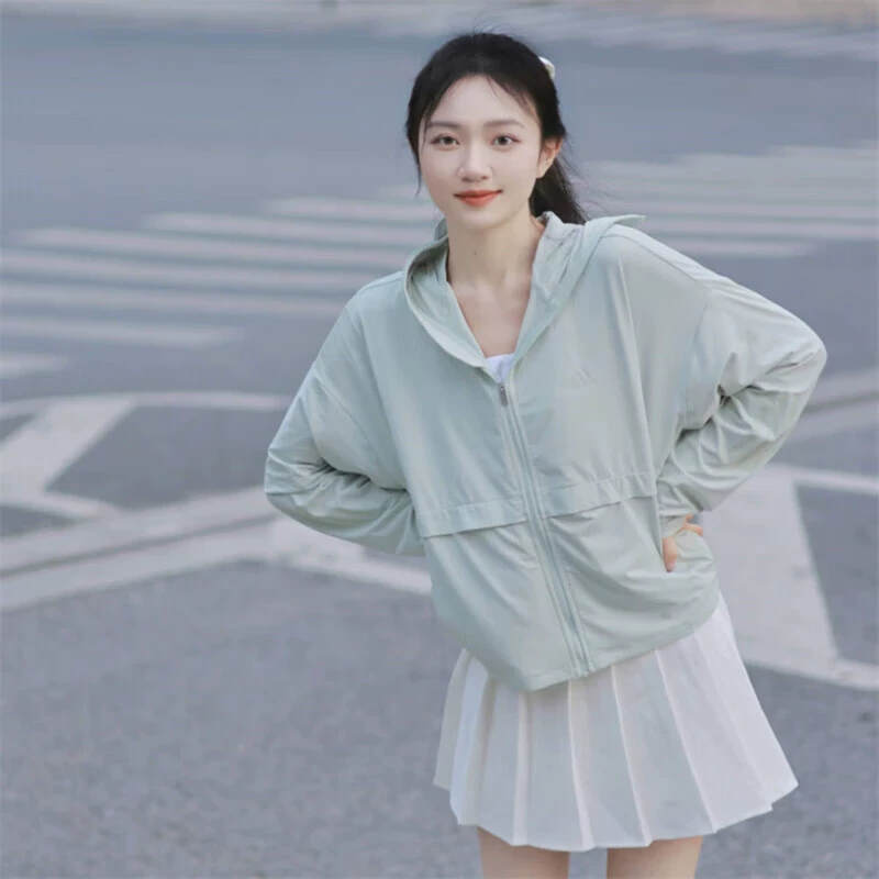 阿迪达斯女防晒衣冰皮防晒服外套