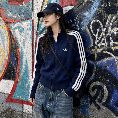 正品Adidas阿迪达斯三叶草外套女款2026秋季复古时尚休闲运动夹克