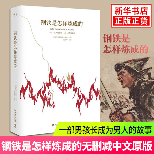 钢铁是怎样炼成的 初中原著中文原版无删减全译本 钢铁是怎么炼成的世界文学名著小说中学生学生课外阅读新华书店旗舰店正版 - 封面