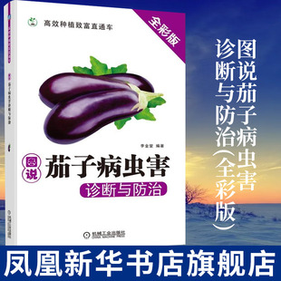 图说茄子病虫害诊断与防治 茄子栽培种植技术大全教程书籍 茄子常见病虫害防治预防书籍 蔬菜种植书籍 安全用药农药施肥