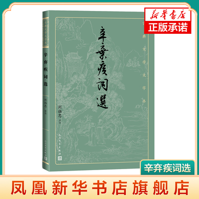 辛弃疾词选 古典文学大字本 刘扬忠 收录辛弃疾诗词 对词中生疏语词简洁注释 解读诗词 中国古代诗词解读赏析 人民文学出版社 正版