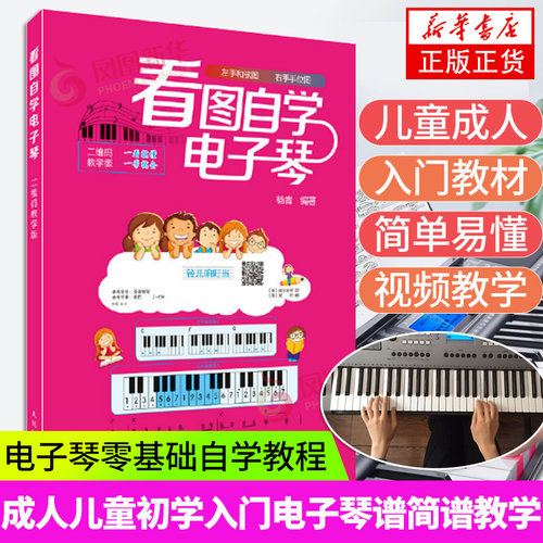 看图自学电子琴谱初学者曲谱书