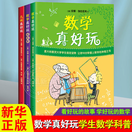 数学真好玩全3册 提高篇几何真好玩科普百科少儿益智数学图书安娜全彩中小学课外阅读儿童读物7-10-12岁小学趣味数学科学课外书
