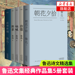 野草 朝花夕拾 故事新编 鲁迅文集作品集5册套装 正版 彷徨 现当代文学散文随笔狂人日记鲁迅全集 书籍 呐喊