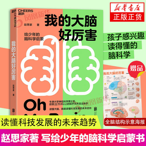 我的大脑好厉害 赵思家 写给少年的脑科学启蒙书 心理心理疏导类书籍少儿儿童科普书 湛庐 凤凰新华书店正版书籍